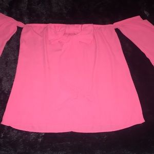 Large Hot Pink Blouse- New